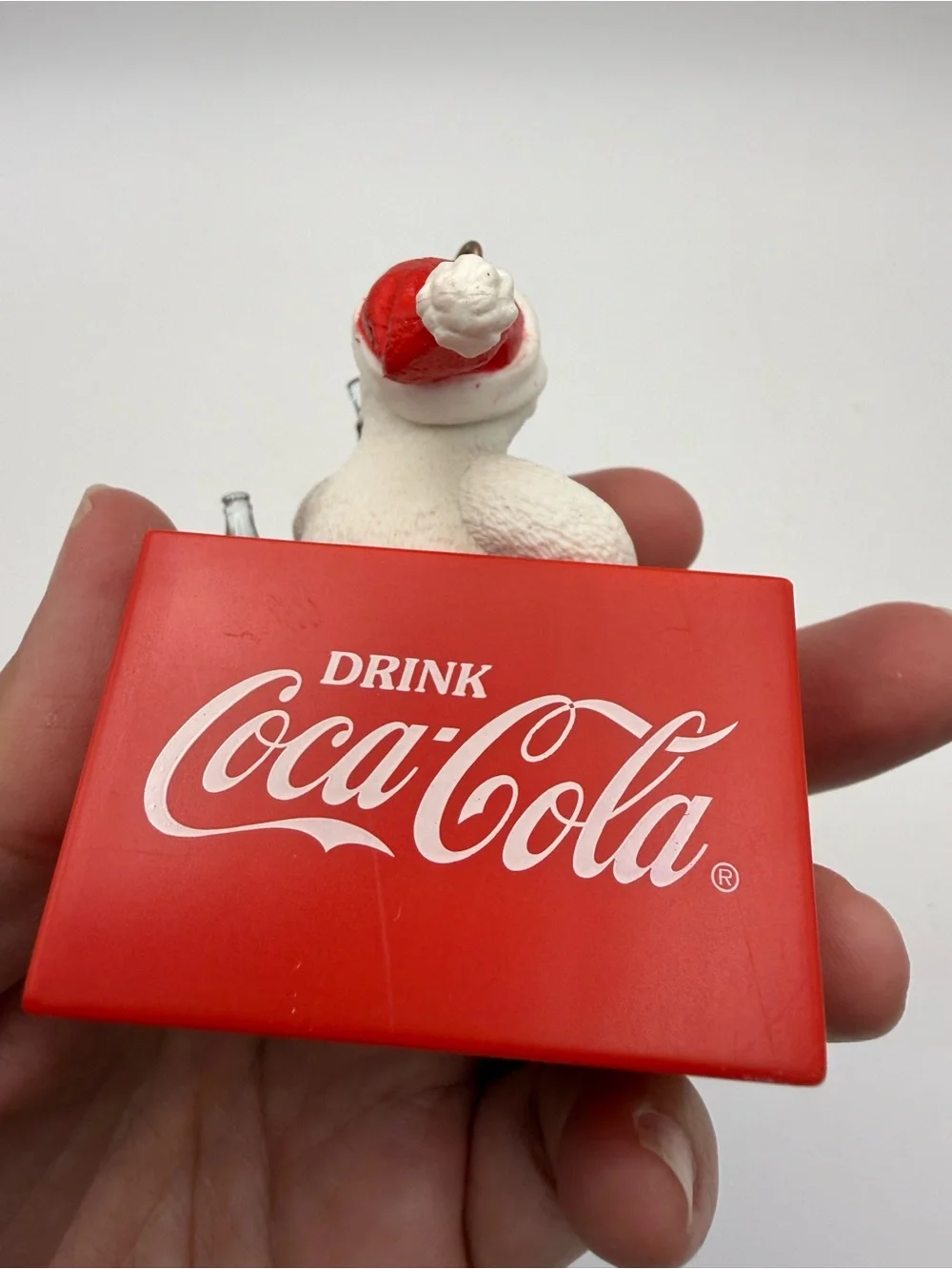 Coca Cola Red & White Polar Bear Ornament Trio